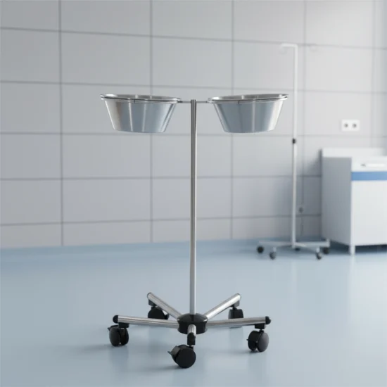Conical-Shaped Surgical Wash Basin with Stand