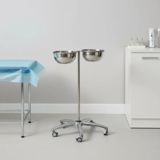 Double Surgical Basin with Stand - 5 Legs