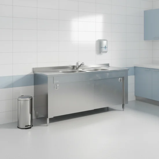 Double Wash Sink (with Doors)