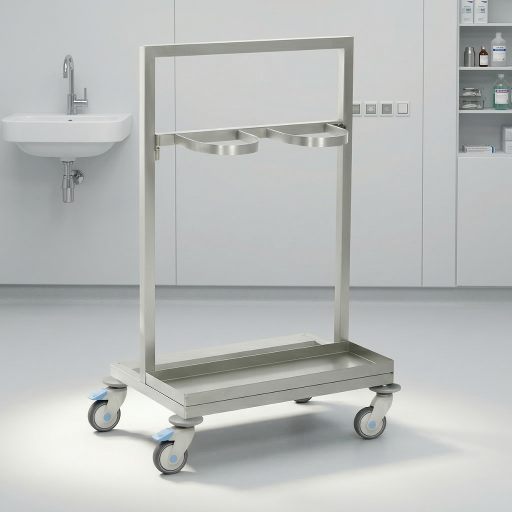 Dual Oxygen Cylinder Transport Cart