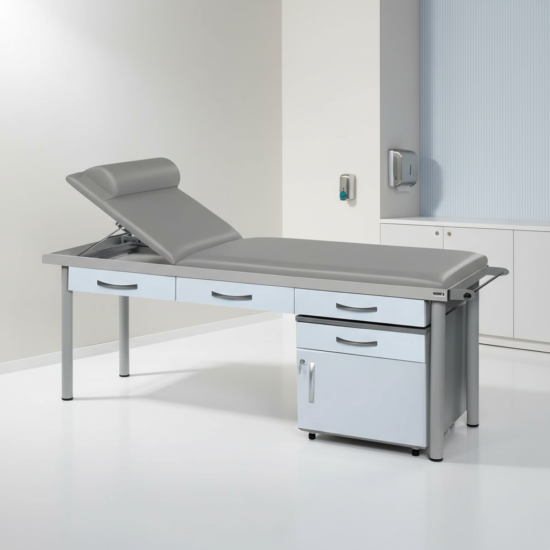 Examination Bed with Under-Bed Storage Unit