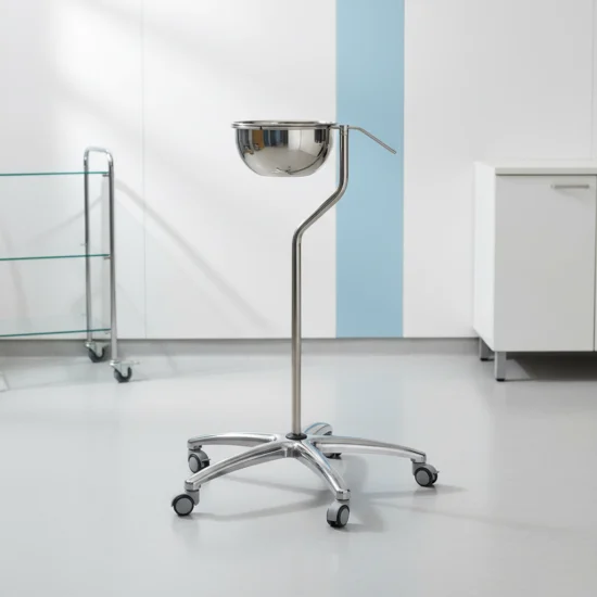 Single Surgical Basin with Stand - 5 Legs